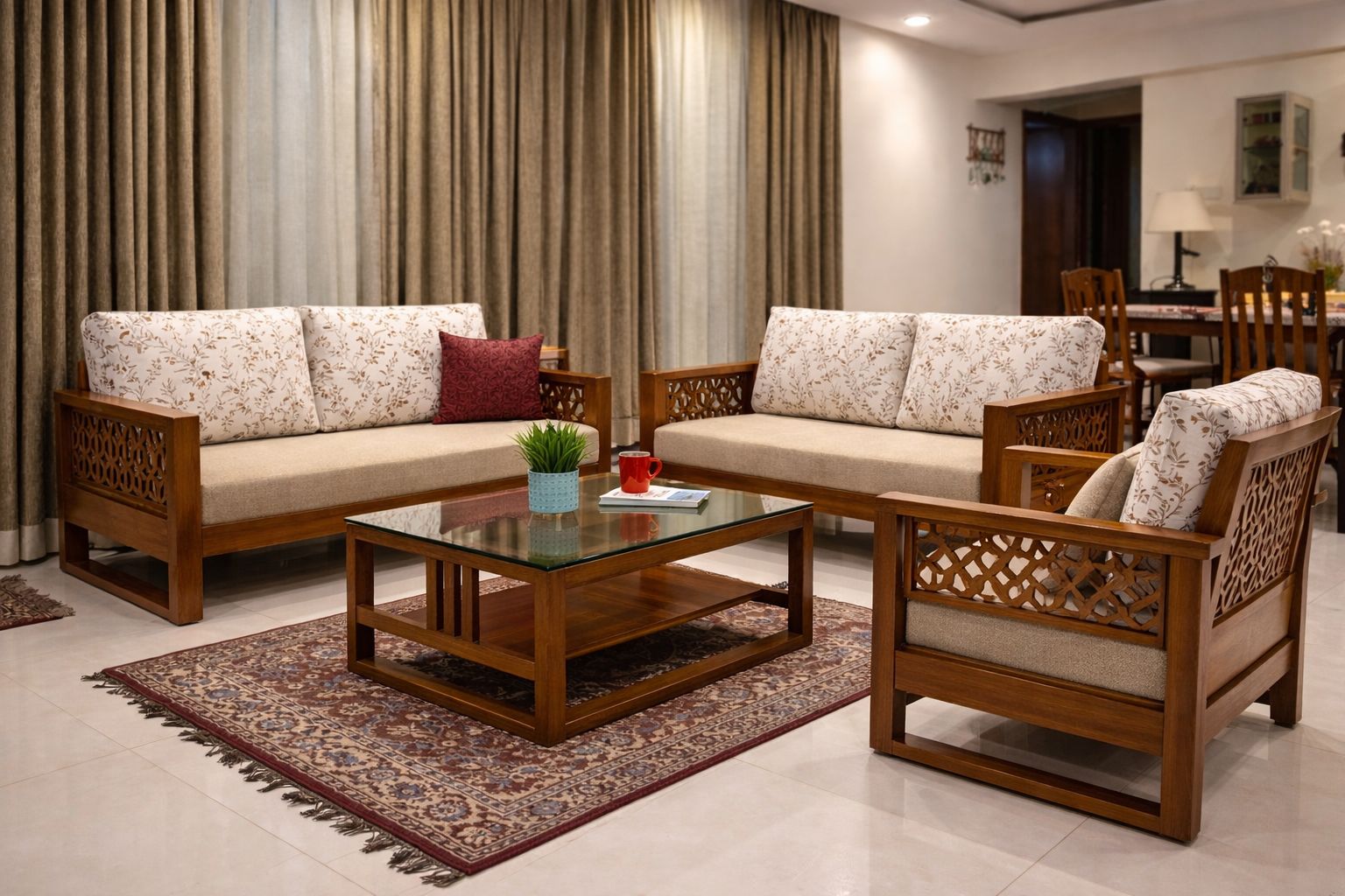 Solid Wood mordern Sofa